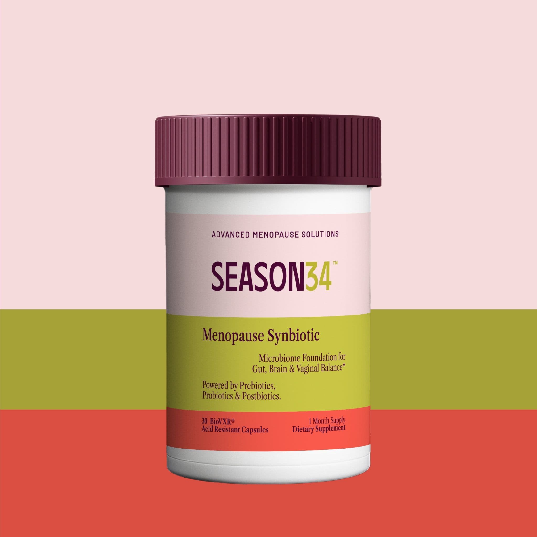 SEASON34 3-in-1 Menopause Probiotic for Wo...